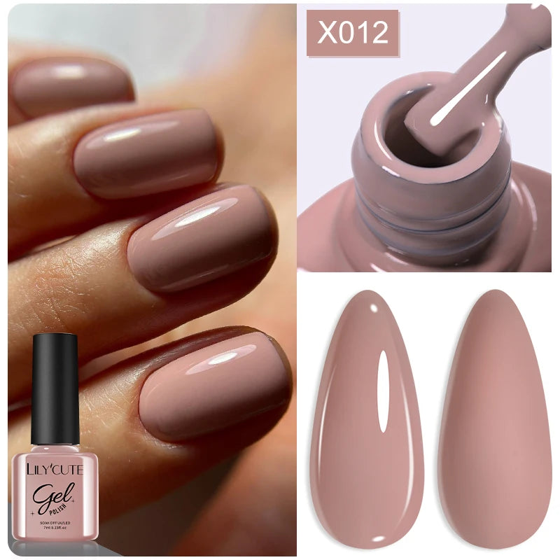 UV Gel Nail Polish | Brown Red Purple Coffee Shades | HotTrendyPicks