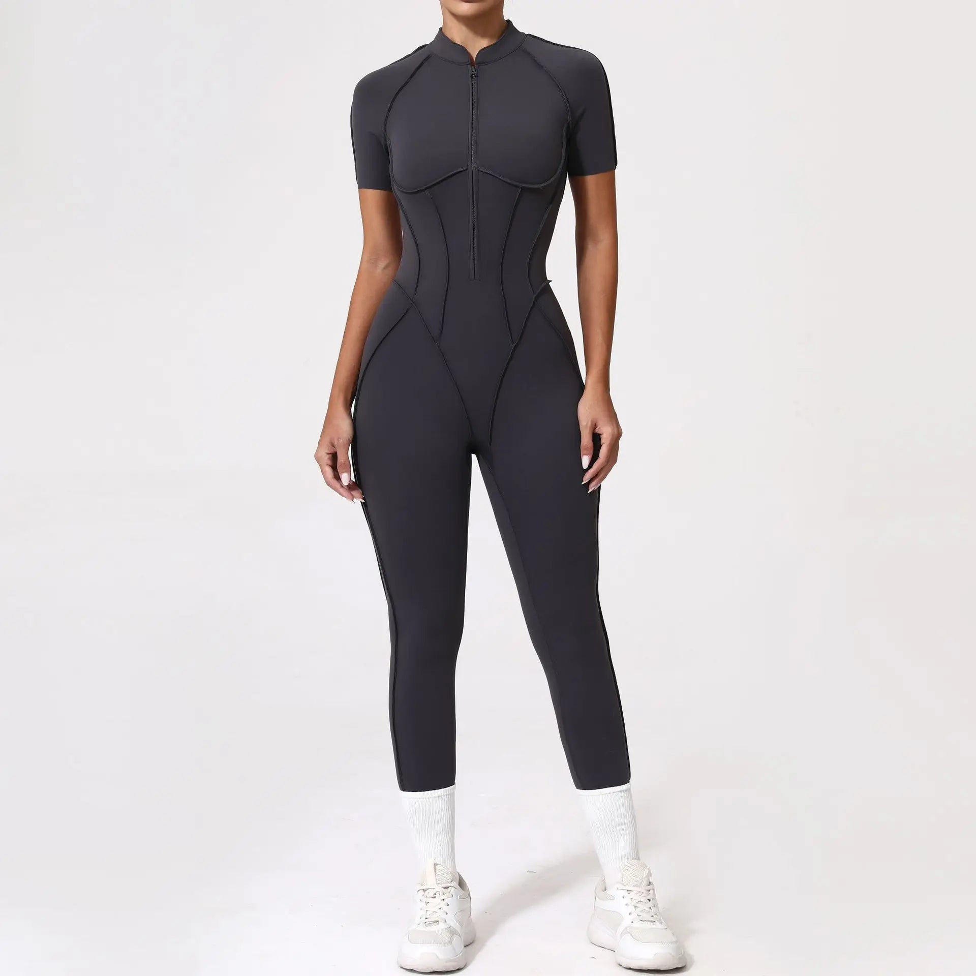Yoga Set Sports Fitness Hollow Back Skinny Women One-Piece Jumpsuits Workout Legging Clothing Gym Bodysuit  XP83