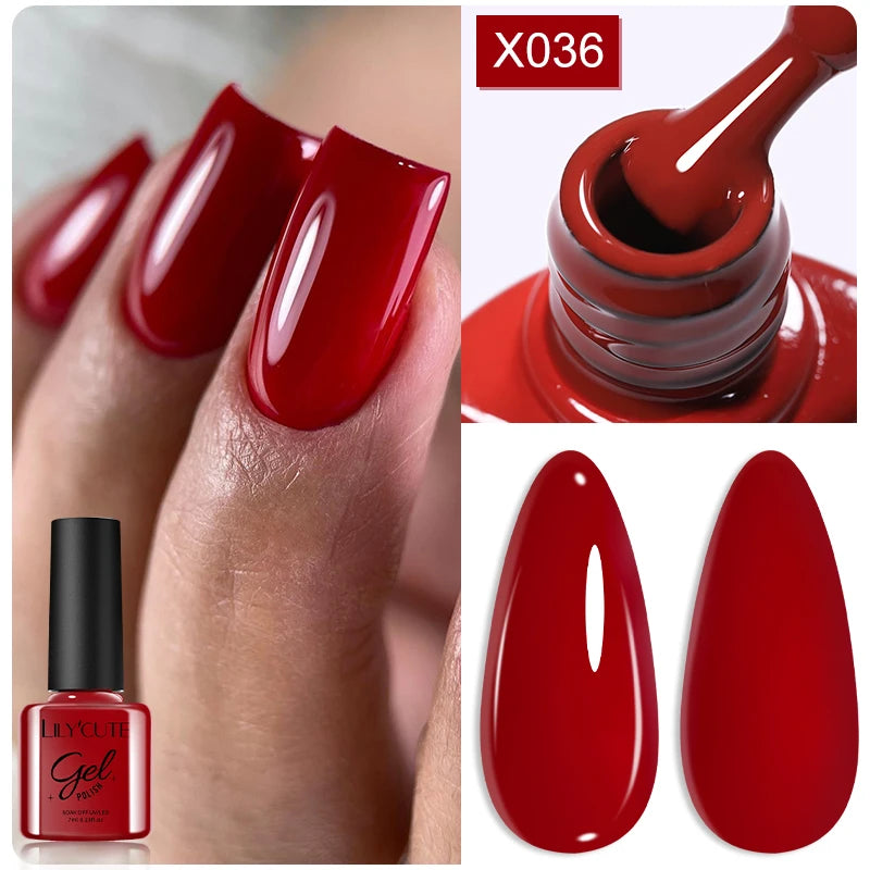 UV Gel Nail Polish | Brown Red Purple Coffee Shades | HotTrendyPicks