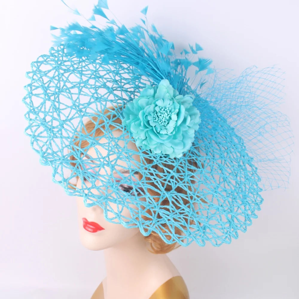 Floral Fascinator Headpiece - Bridal & Occasion Pillbox Hat