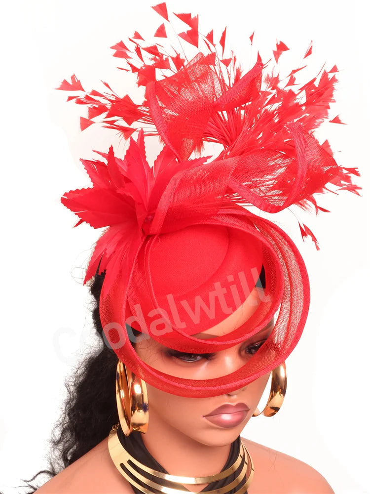 Wedding Mesh Pillbox Fascinator Hat Ladies Bride Kentucky Wedding Headwear Cocktail Church Party Chapeau Cap With Feather Clips
