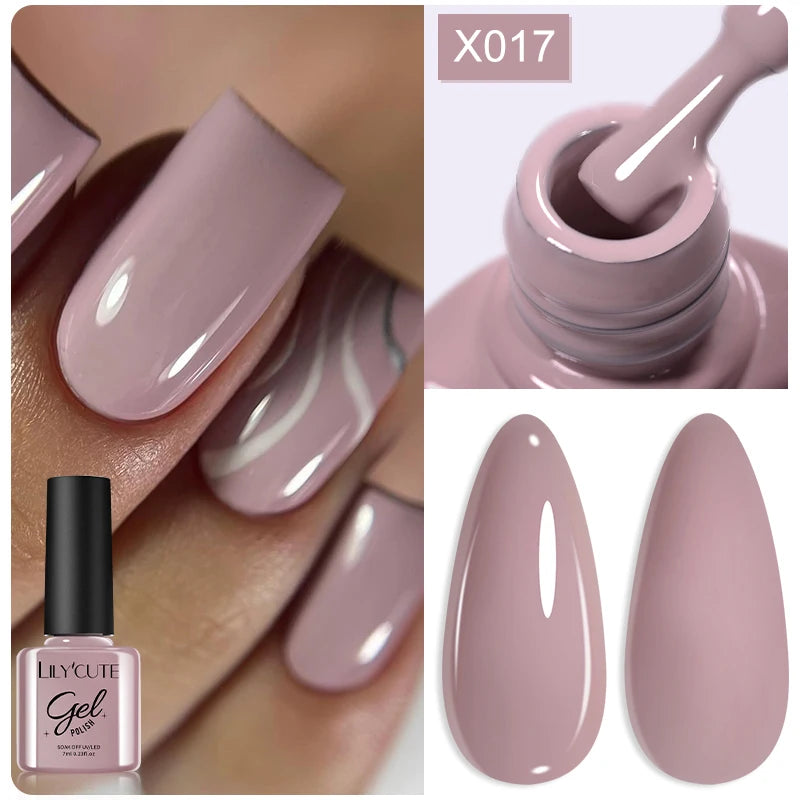 UV Gel Nail Polish | Brown Red Purple Coffee Shades | HotTrendyPicks