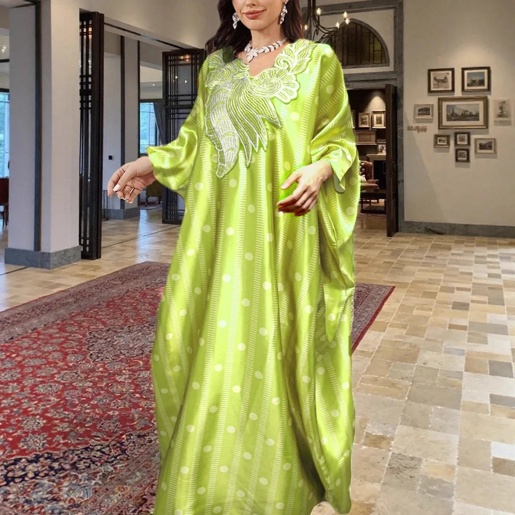 Women African Muslim Fashion Kaftan Evening Party Dresses Boubou Outfits