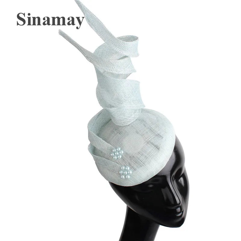 Women's Sinamay Fascinator Millinery Hat Cocktail Party Tea Chapeau Headbands