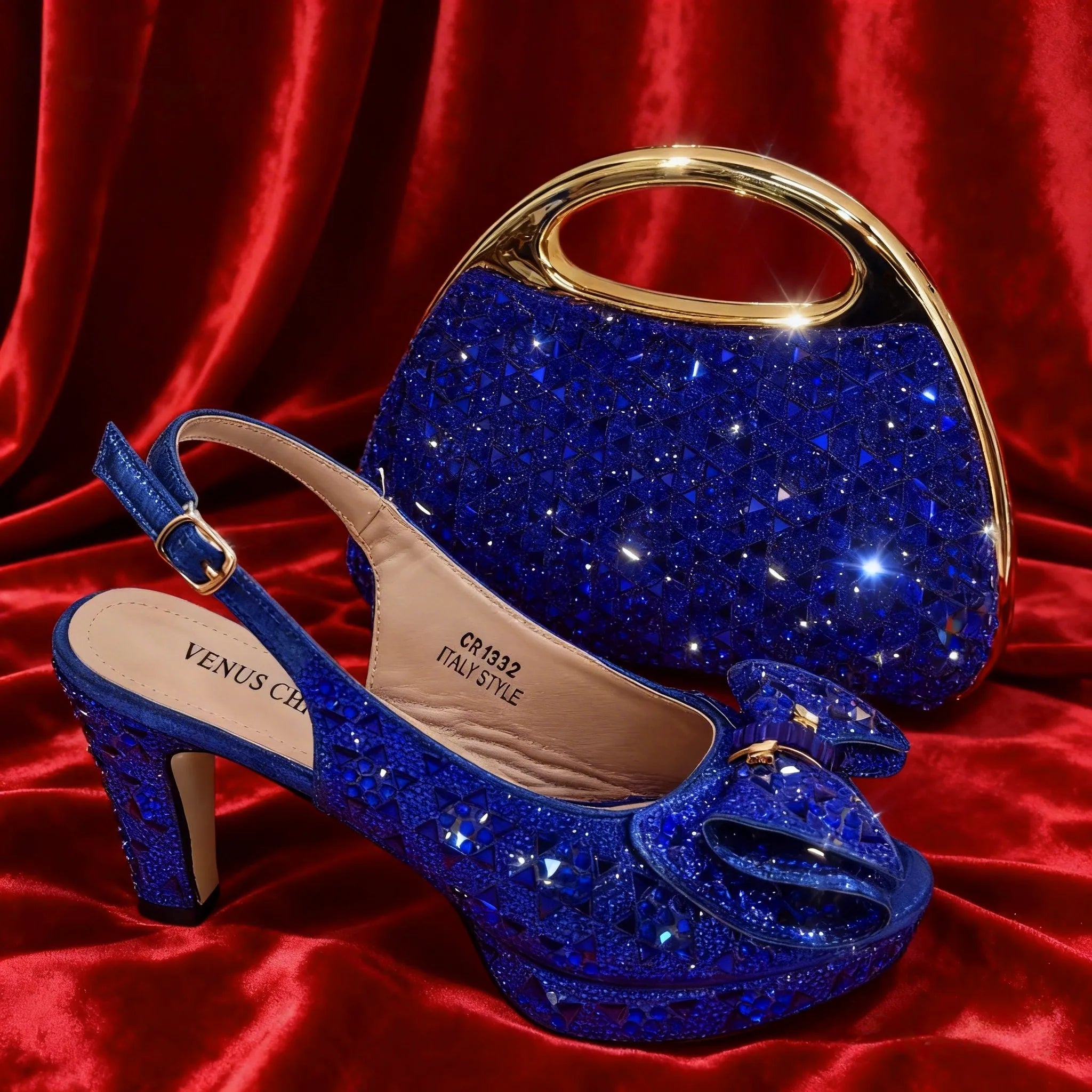 Women's Rhinestone Peep Toe High Heel Sandals | Spike Heel Party Shoes | EU 37–43