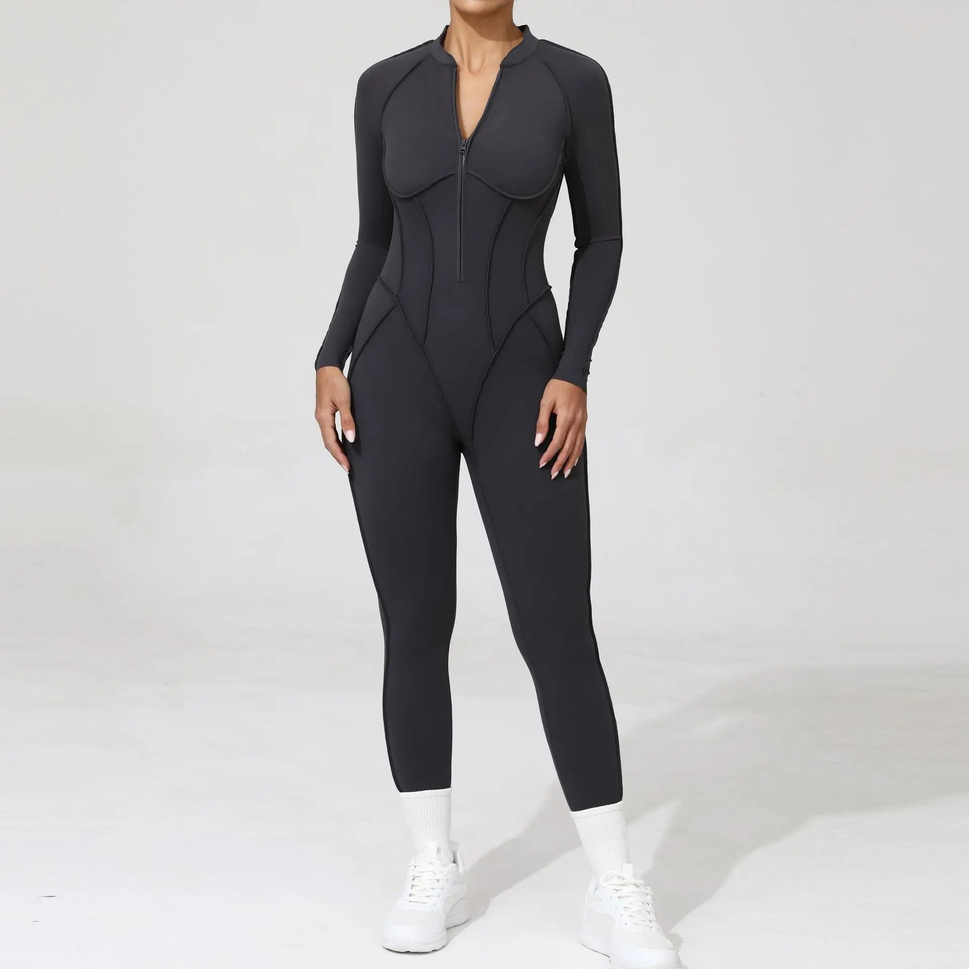 Yoga Set Sports Fitness Hollow Back Skinny Women One-Piece Jumpsuits Workout Legging Clothing Gym Bodysuit  XP83