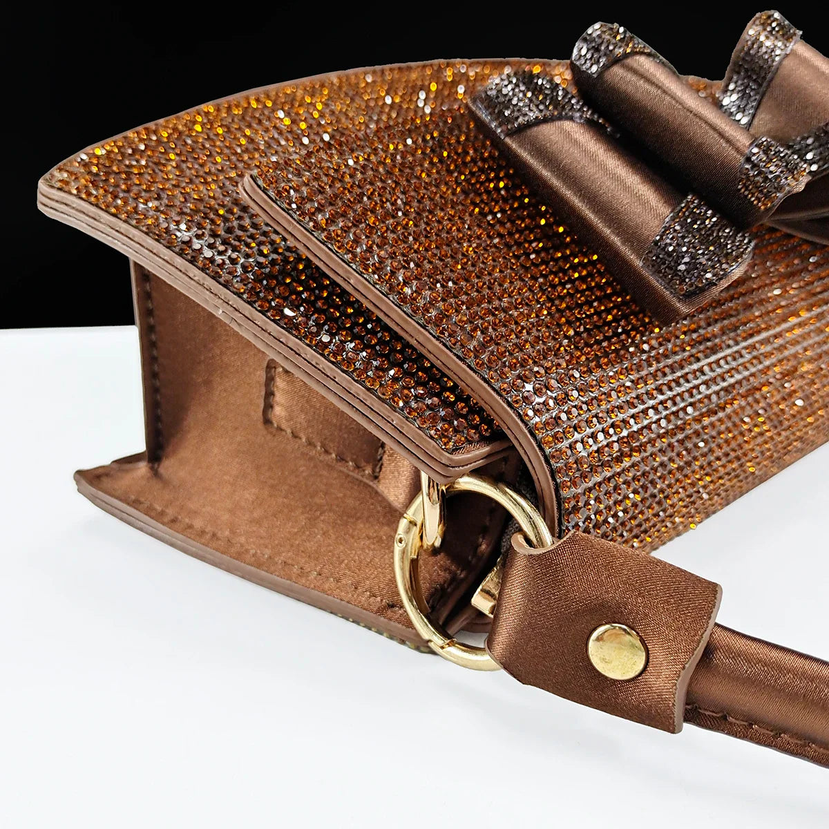 women's shoes and bag rhinestone butterfly decoration elegant pointed toe for wedding and Party