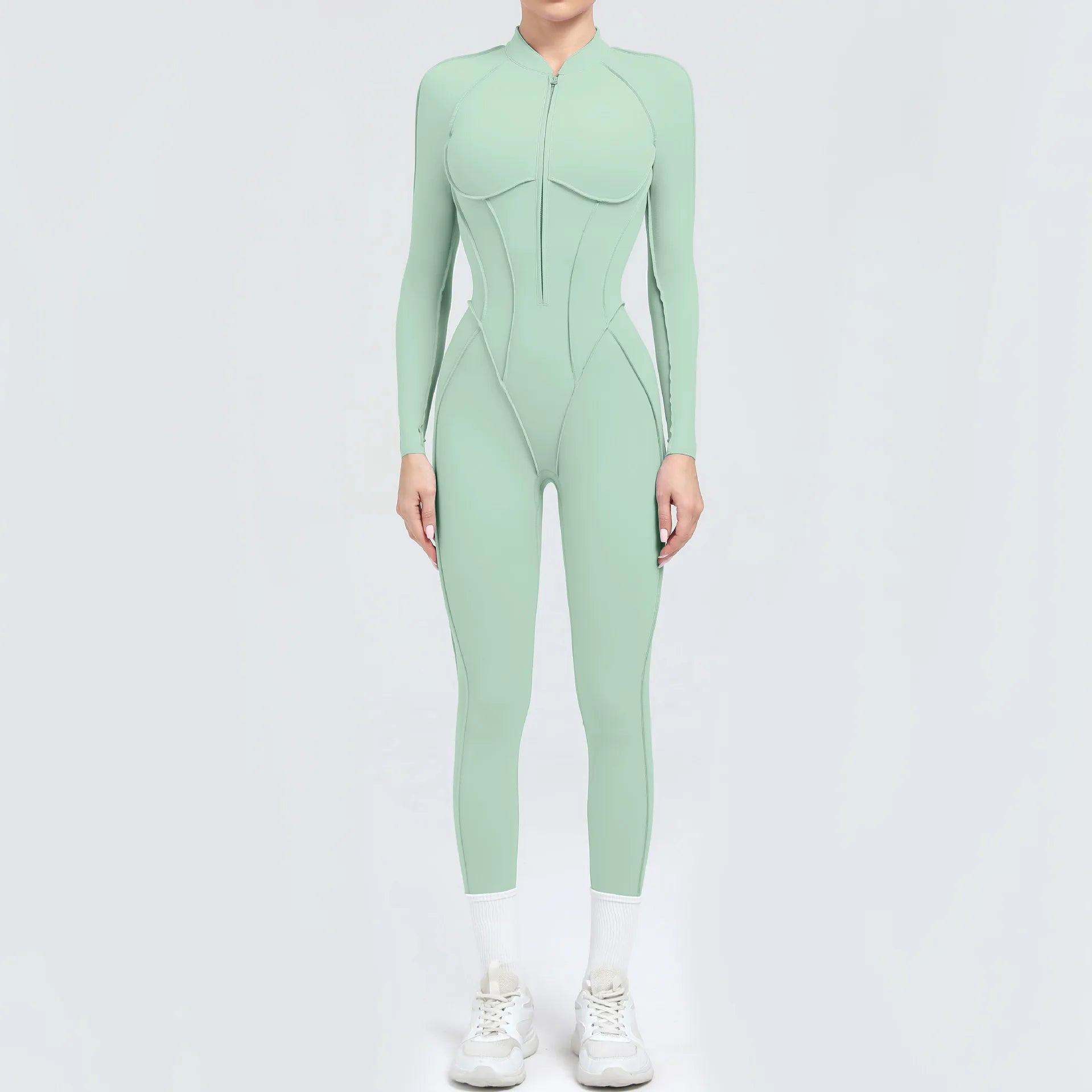 Yoga Set Sports Fitness Hollow Back Skinny Women One-Piece Jumpsuits Workout Legging Clothing Gym Bodysuit  XP83