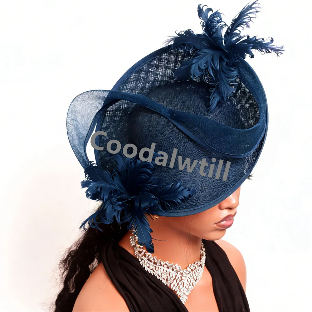 Women's Fascinator Derby Headpiece Feather Fancy Caps