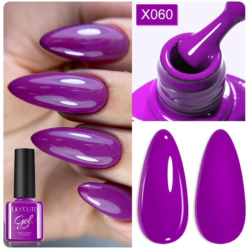 UV Gel Nail Polish | Brown Red Purple Coffee Shades | HotTrendyPicks