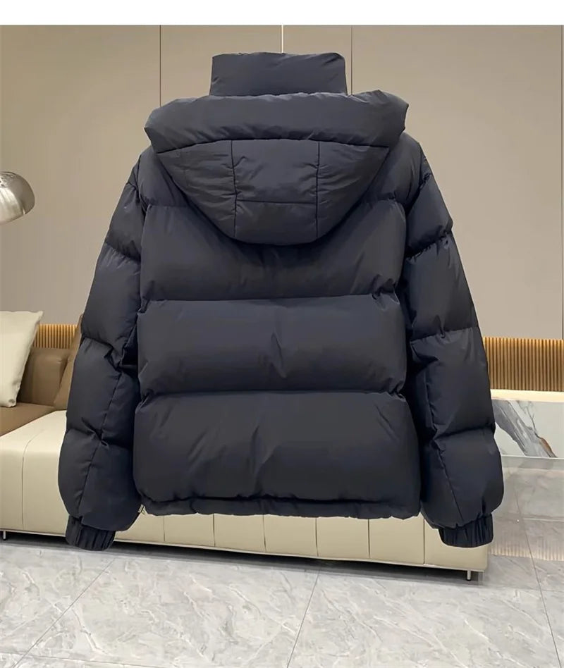 Autumn Winter New Women's Parkas Down Cotton Jacket Hooded Padded Parkas Jackets Warm Thick Coats Female Outerwear Streetwear