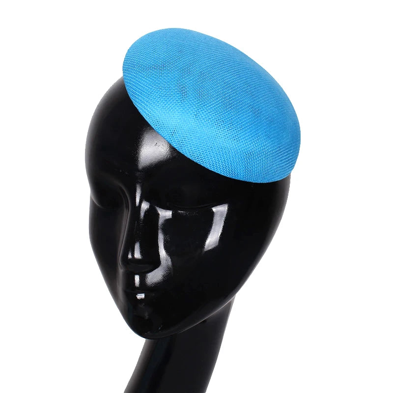 Women's Fascinator Hat With Rose Flower  Elegant Weddings Pillbox Cap Beautiful Luxury Derby Hat Chapeau