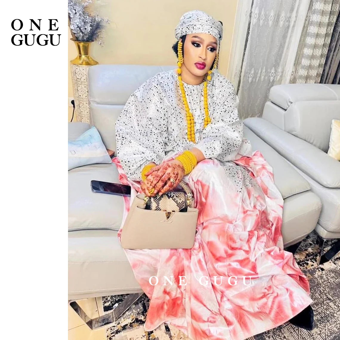 Unique Perfumed First Quality African Dashiki Basin Dress Nigerian Origianl Printing Bazin Riche Wedding Party Boubou Robe
