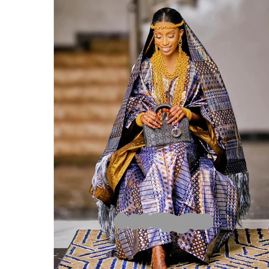 African Traditional  Print Bazin Rich Bubu Dress Original Dashiki