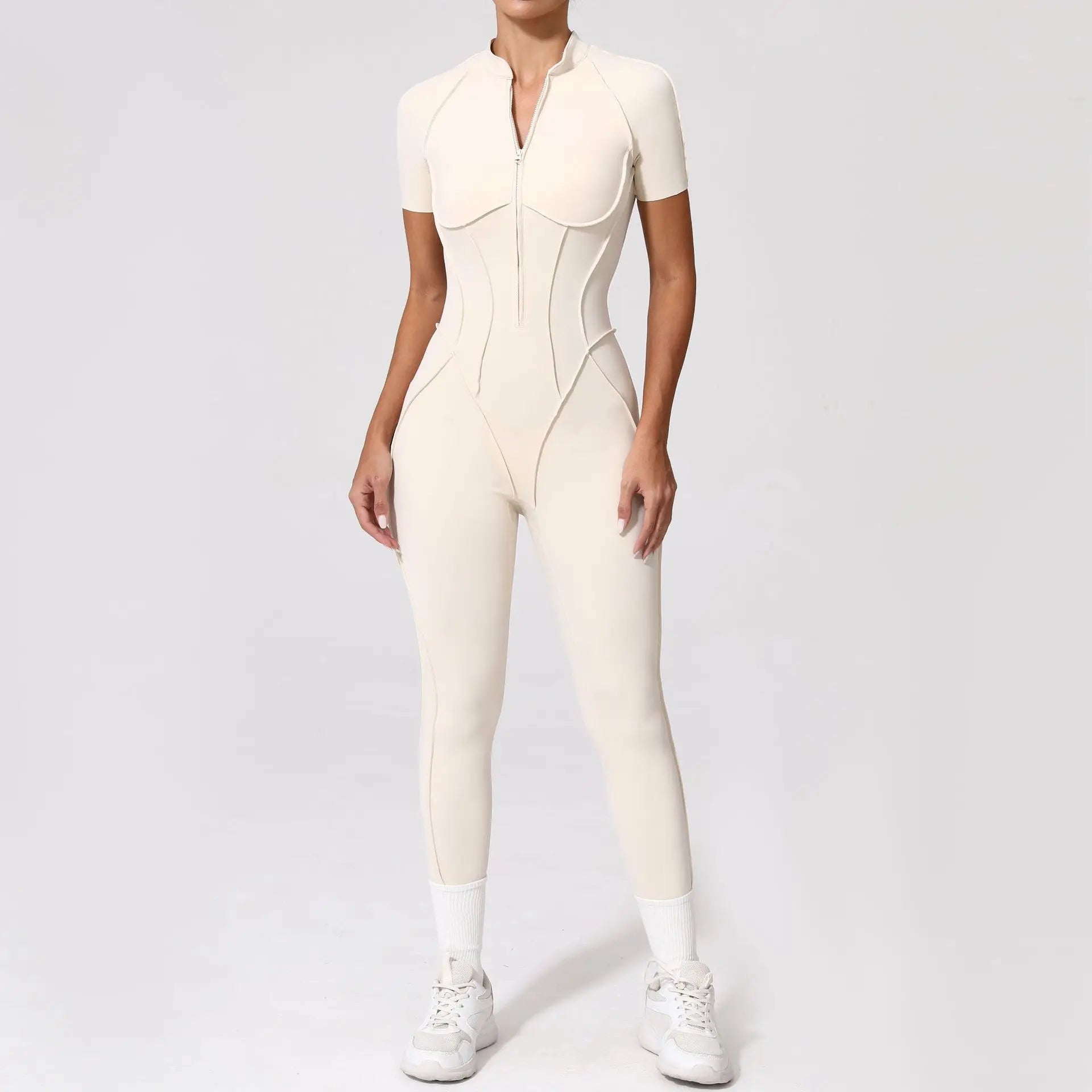 Yoga Set Sports Fitness Hollow Back Skinny Women One-Piece Jumpsuits Workout Legging Clothing Gym Bodysuit  XP83