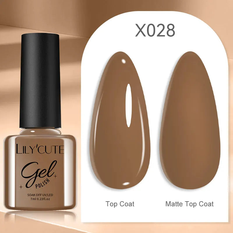 UV Gel Nail Polish | Brown Red Purple Coffee Shades | HotTrendyPicks