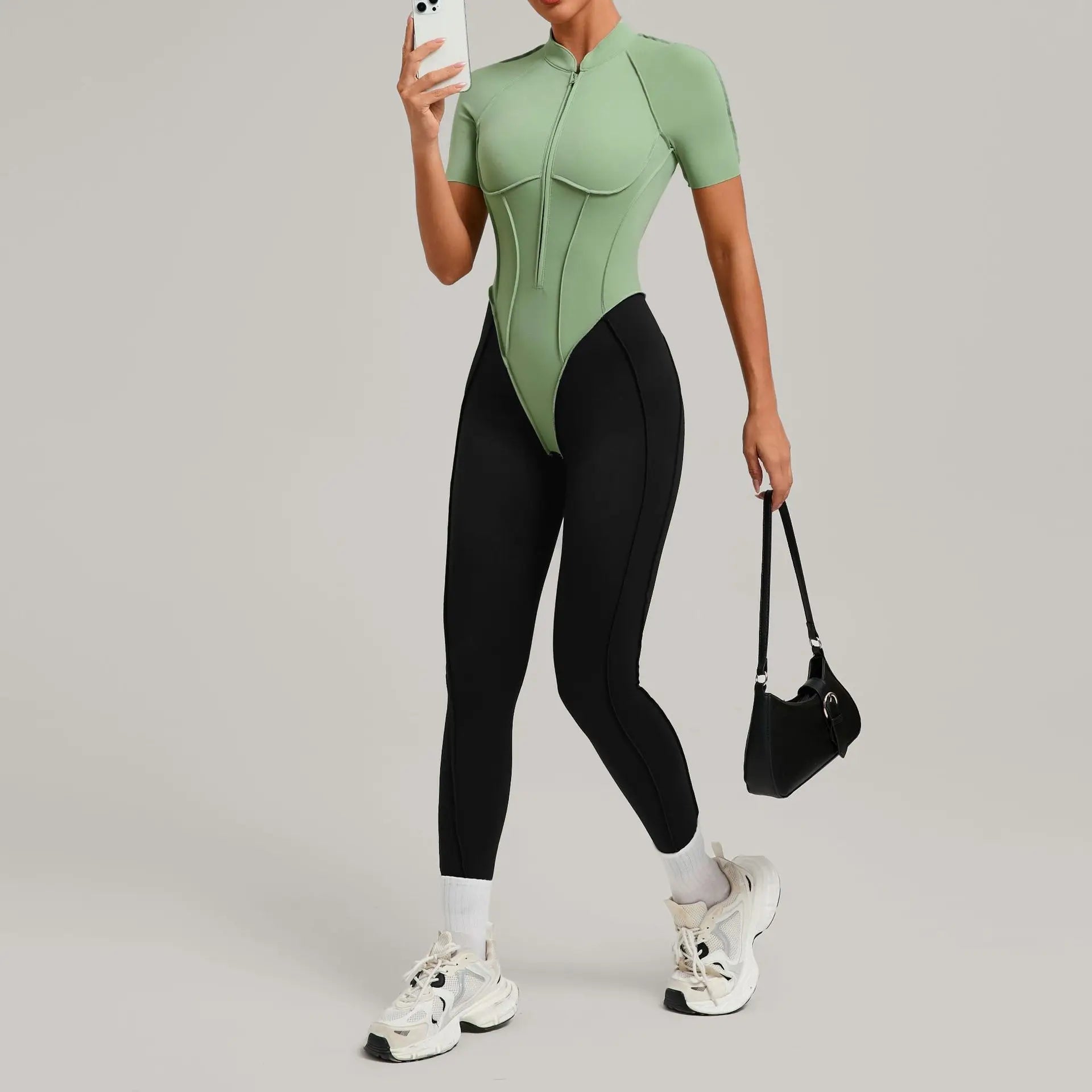 Yoga Set Sports Fitness Hollow Back Skinny Women One-Piece Jumpsuits Workout Legging Clothing Gym Bodysuit  XP83