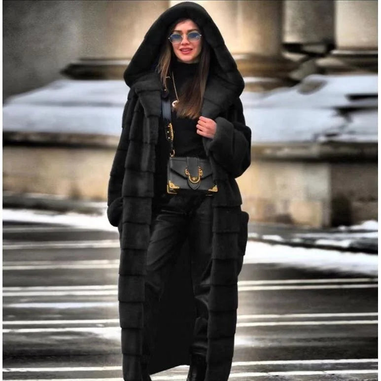 Women's Hooded Sweed Thick Long Sleeve Urban Winter Coat