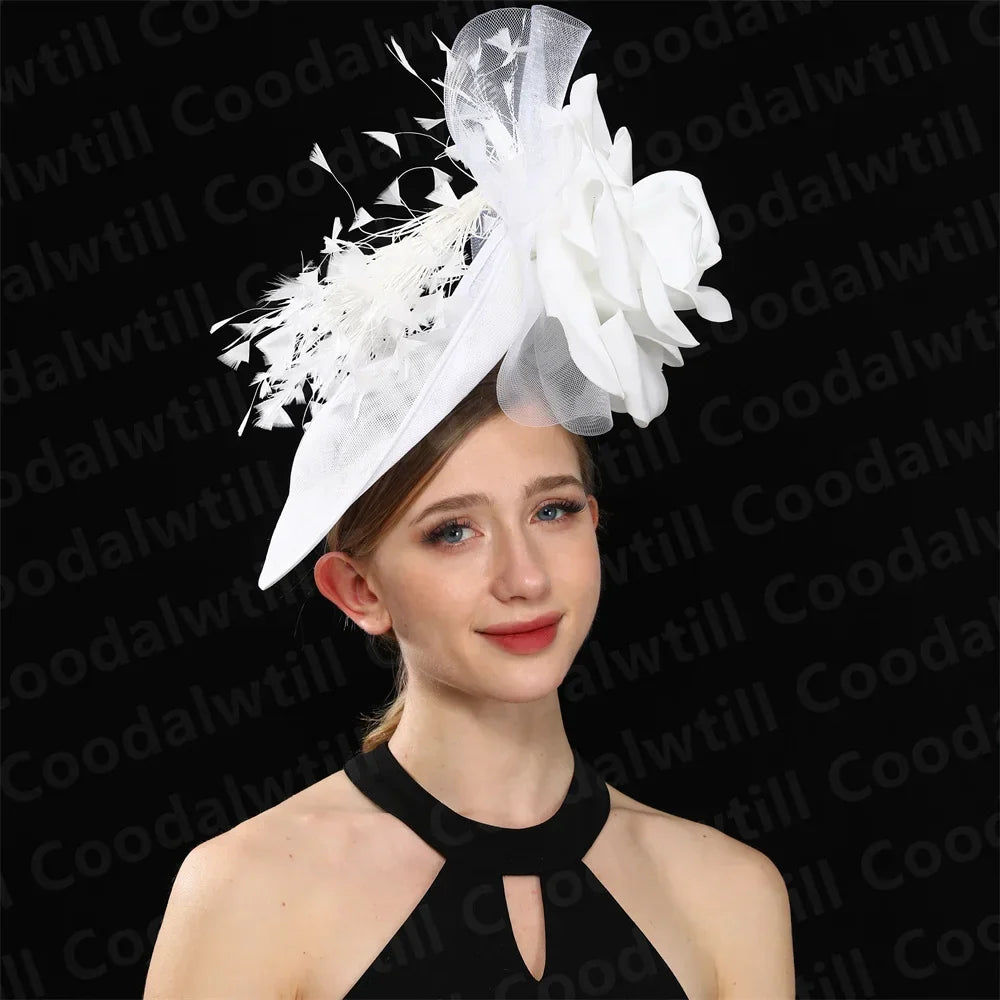 Purple Wedding Fascinator Hat Women Church Cocktail Pillbox Cap Ladies Party Tea Chapeau Cap Headband WomanWedding Millinery