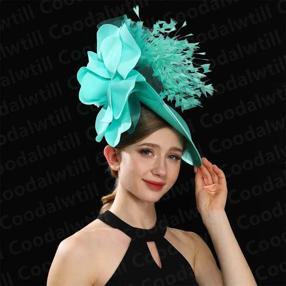 Purple Wedding Fascinator Hat Women Church Cocktail Pillbox Cap Ladies Party Tea Chapeau Cap Headband WomanWedding Millinery
