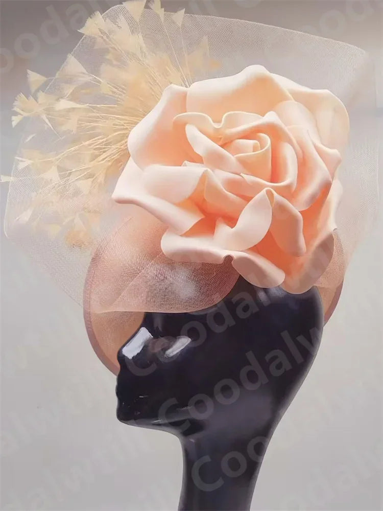 Purple Wedding Fascinator Hat Women Church Cocktail Pillbox Cap Ladies Party Tea Chapeau Cap Headband WomanWedding Millinery