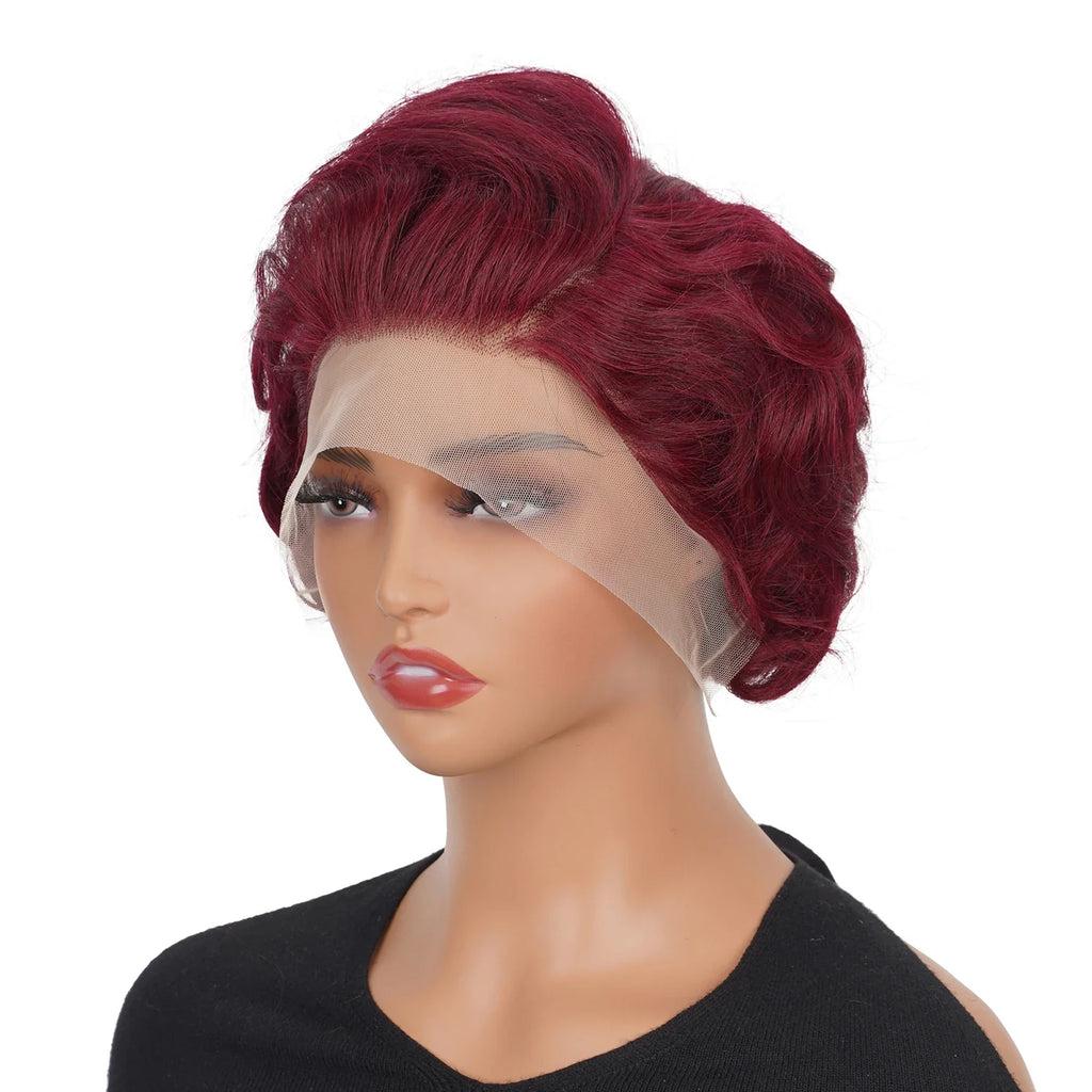 Short Pixie Cut Wigs 13x4 Lace Front Human Hair