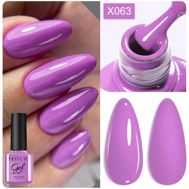 UV Gel Nail Polish | Brown Red Purple Coffee Shades | HotTrendyPicks