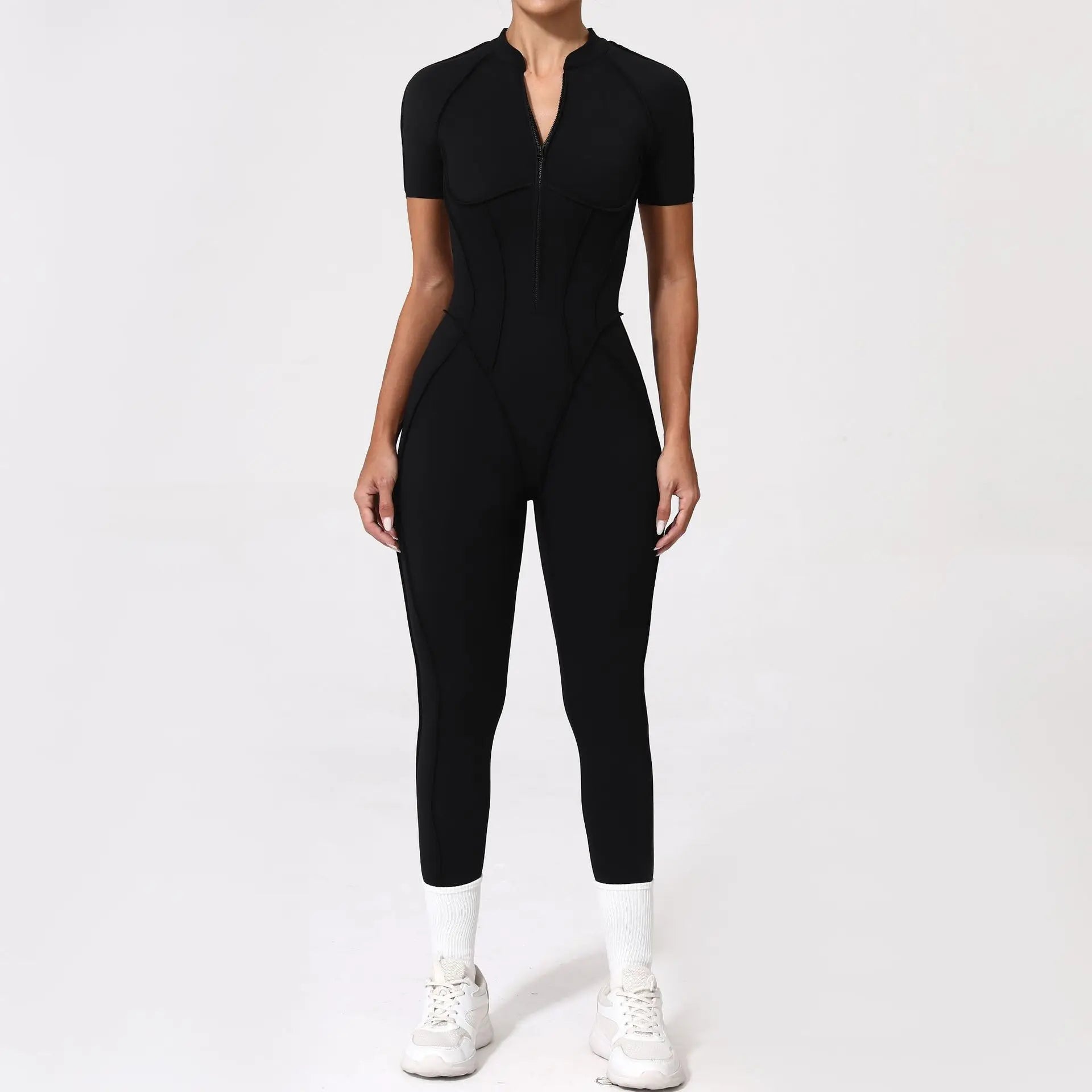 Yoga Set Sports Fitness Hollow Back Skinny Women One-Piece Jumpsuits Workout Legging Clothing Gym Bodysuit  XP83