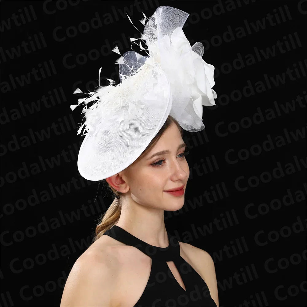 Purple Wedding Fascinator Hat Women Church Cocktail Pillbox Cap Ladies Party Tea Chapeau Cap Headband WomanWedding Millinery