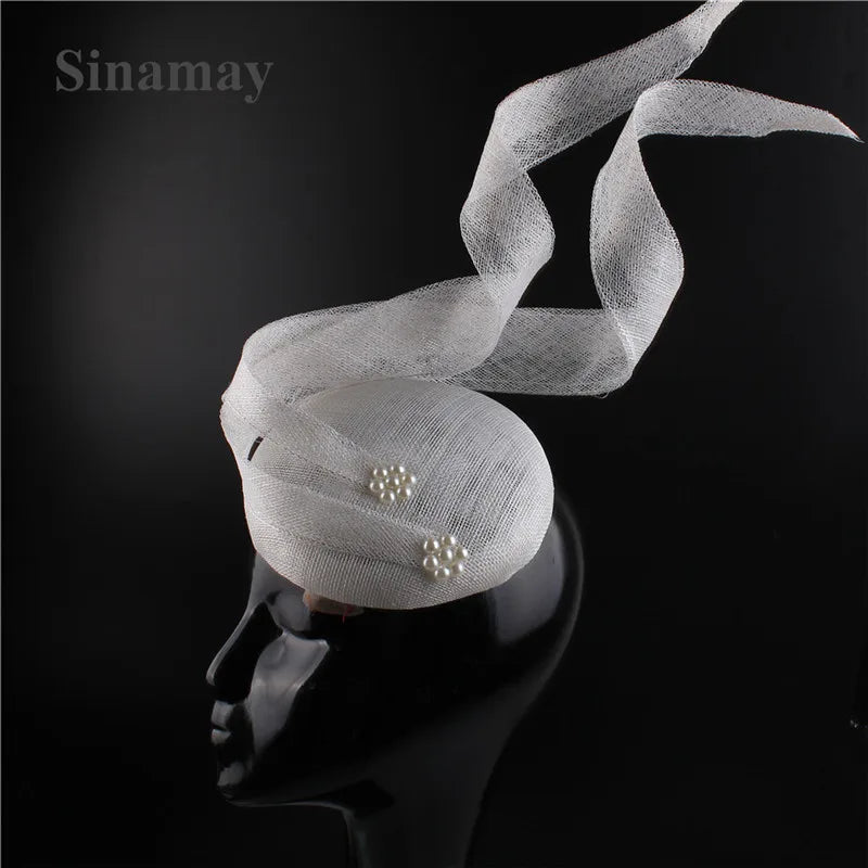 Women's Sinamay Fascinator Millinery Hat Cocktail Party Tea Chapeau Headbands