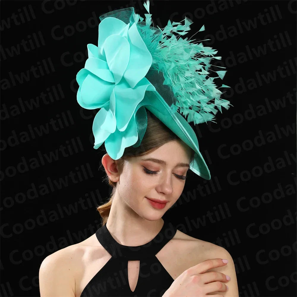 Purple Wedding Fascinator Hat Women Church Cocktail Pillbox Cap Ladies Party Tea Chapeau Cap Headband WomanWedding Millinery