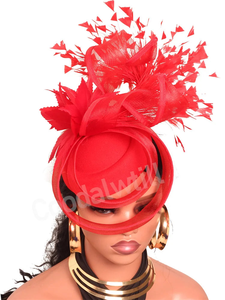 Wedding Mesh Pillbox Fascinator Hat Ladies Bride Kentucky Wedding Headwear Cocktail Church Party Chapeau Cap With Feather Clips