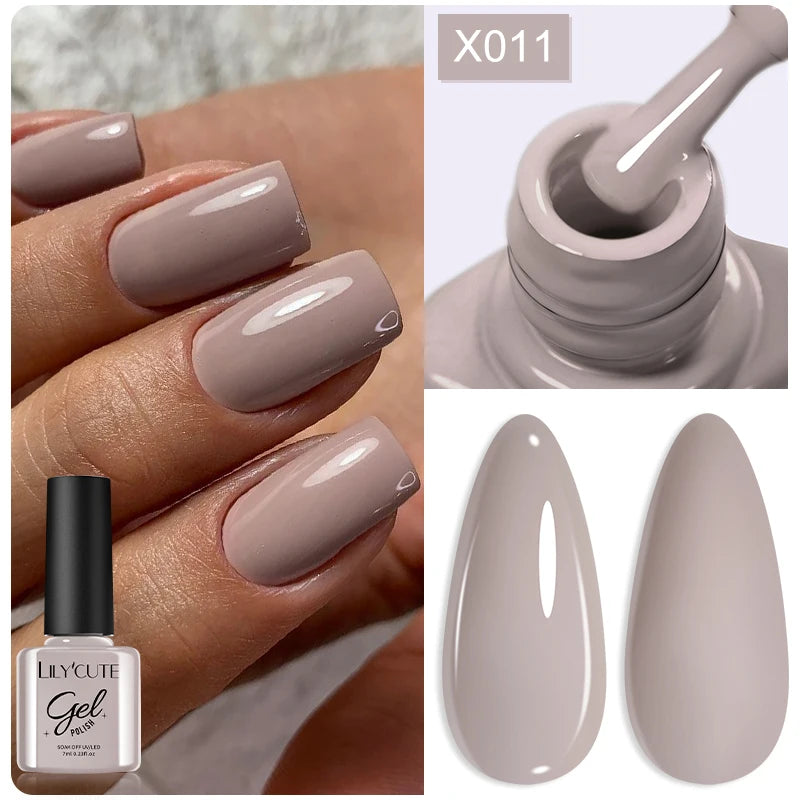 UV Gel Nail Polish | Brown Red Purple Coffee Shades | HotTrendyPicks