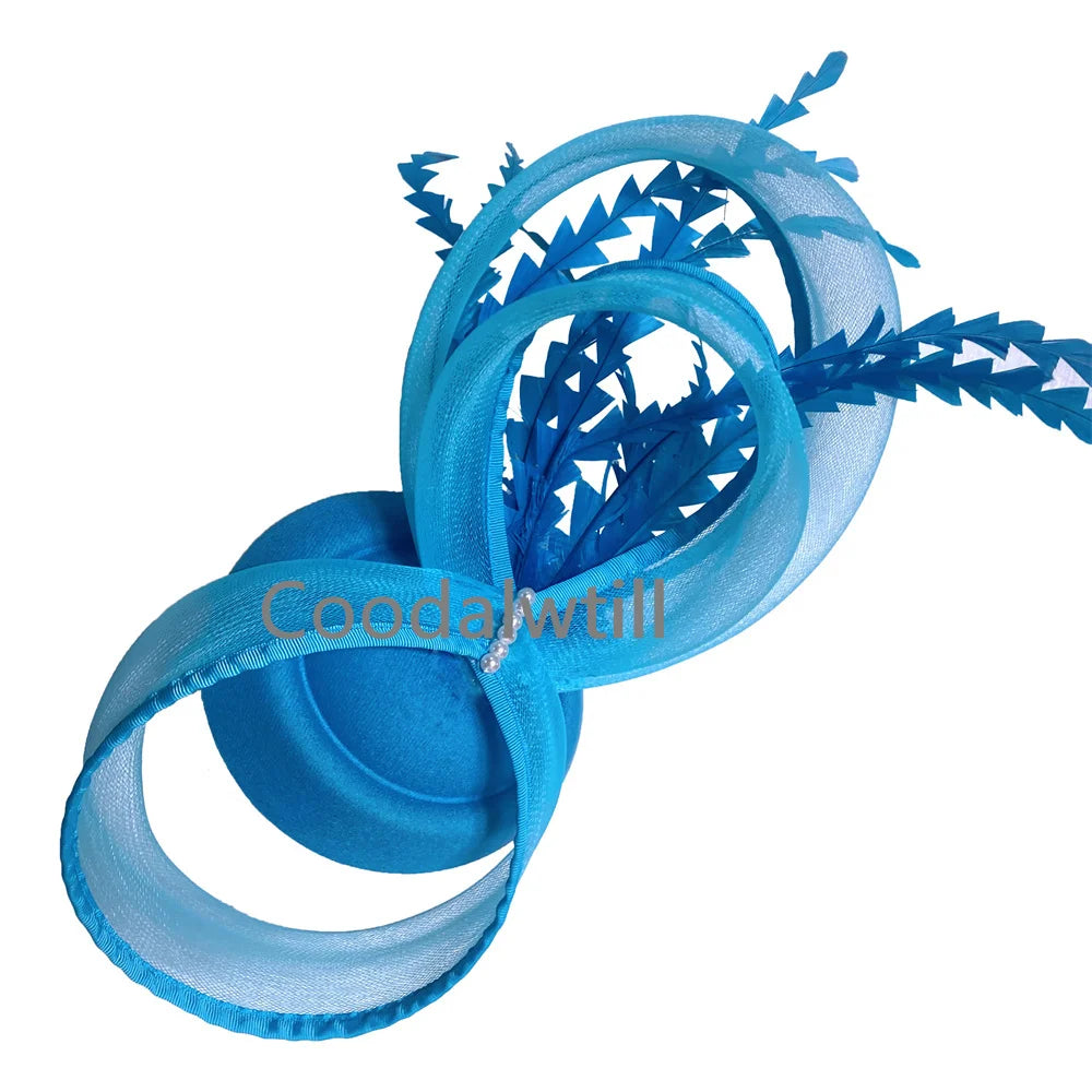 Charming Mesh Fascinator Hat Ladies Elegant Derby Beils Pillbox Fasciantor Feather Hair Accessories For Women Race Party Chapeau