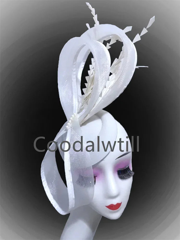 Women Vintage Pillbox Cap Headband Elegant Cocktail Kentucky Headpiece Fascinators